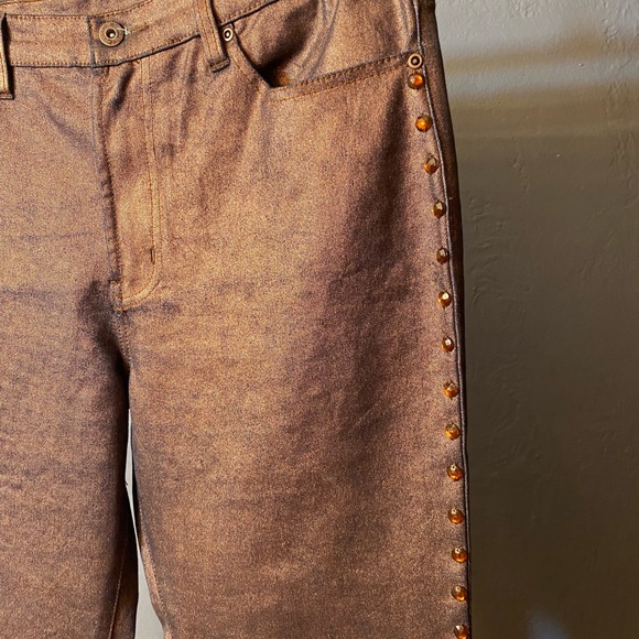 NWOT DG2 by Diane Gilman Copper Color with Embellishments Down the Sides - Picture 9 of 16